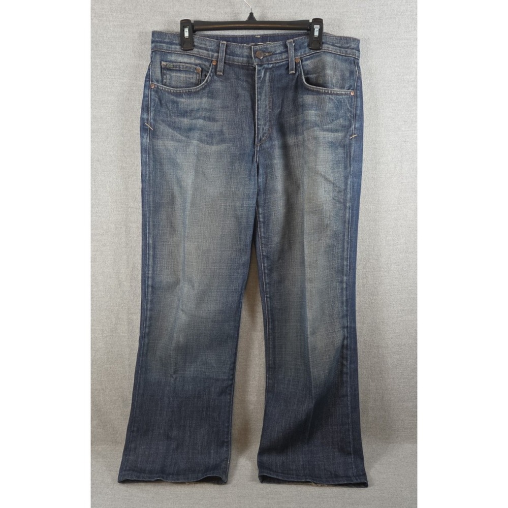 Joes Jeans Rebel Relaxed Straight Mens 34x30 Distressed Stretch Boho Grunge Y2K